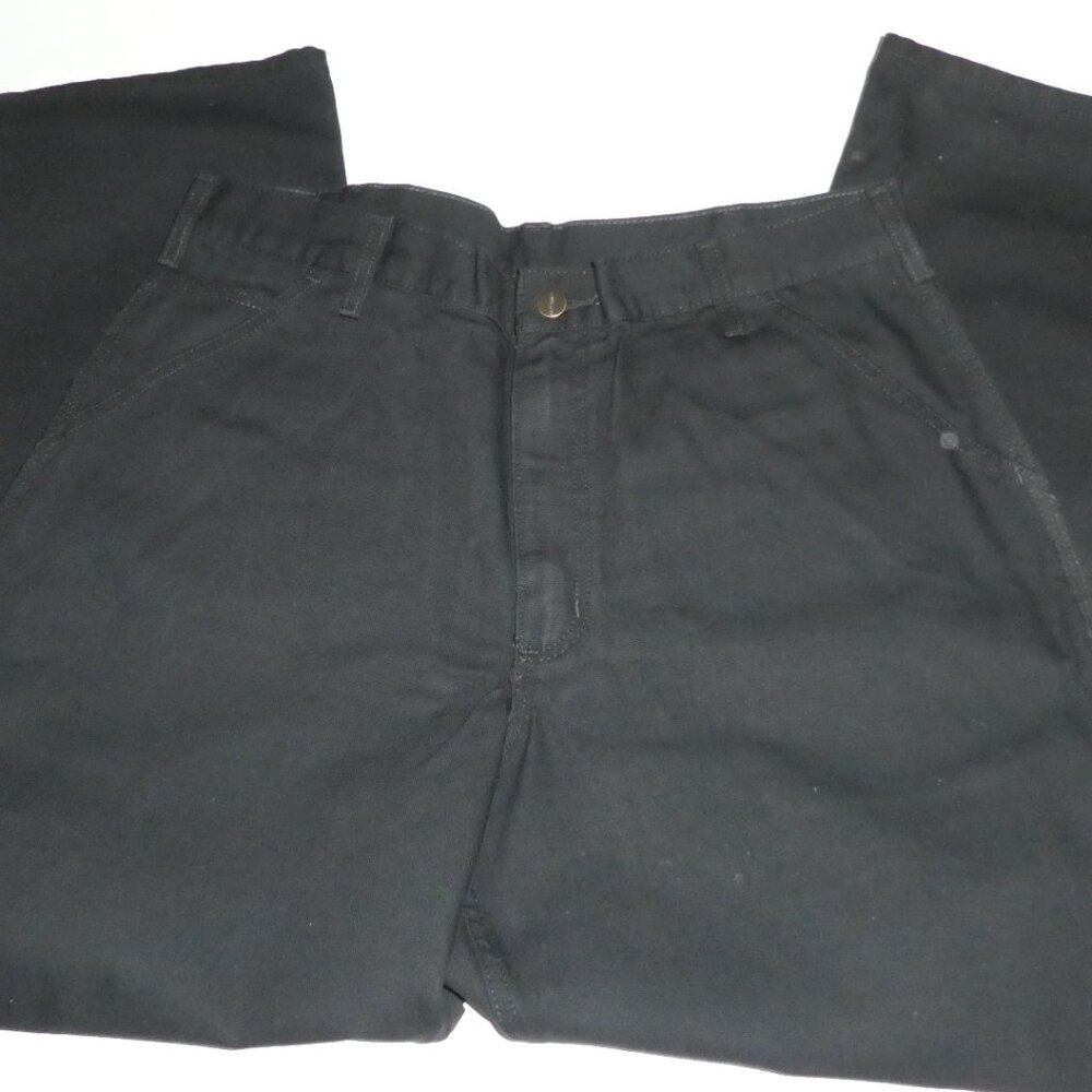 Carhartt B11-BLK Dungaree Mens Carpenter Denim Work Pants - Black